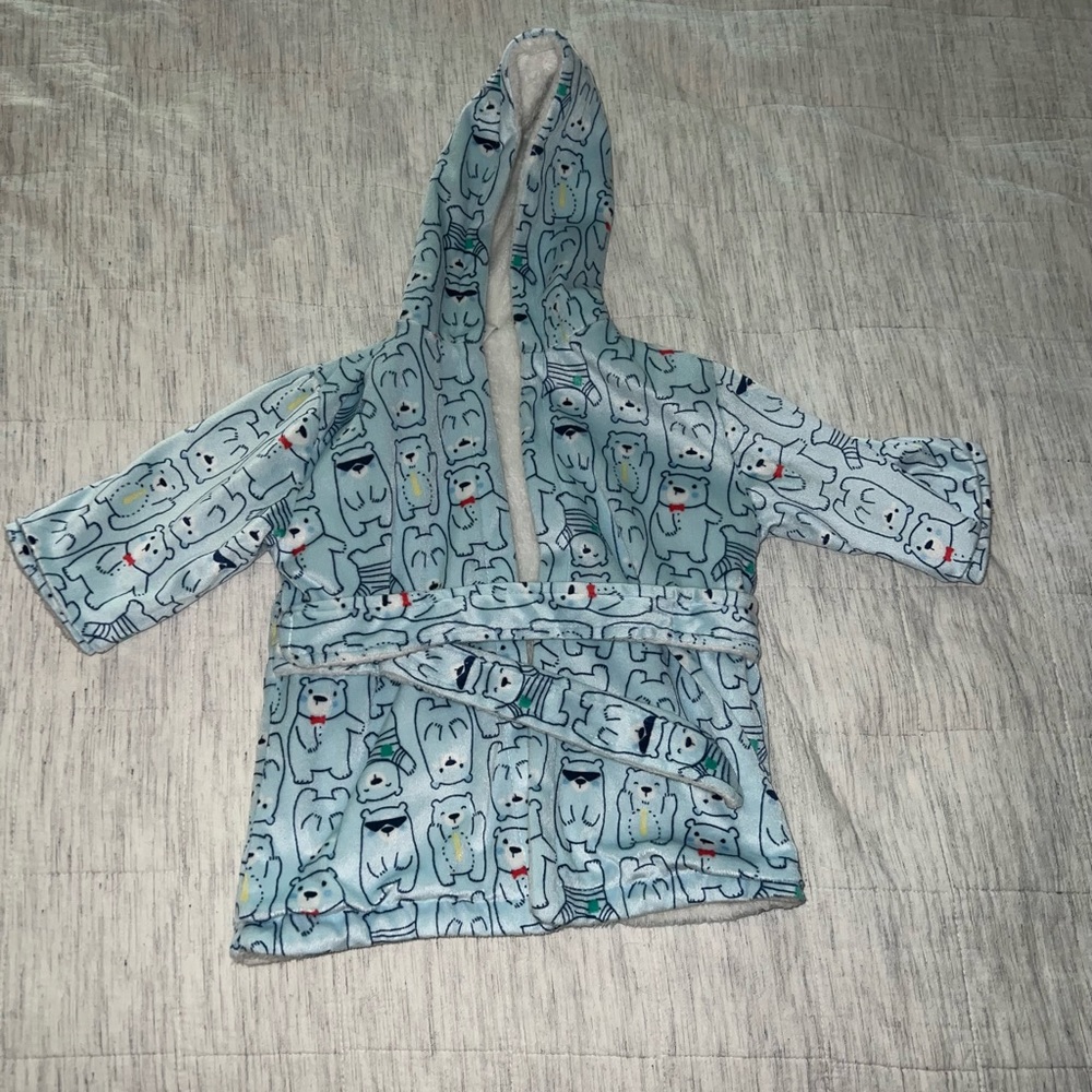 Baby Boy Bath Robe - Picture 2 of 5
